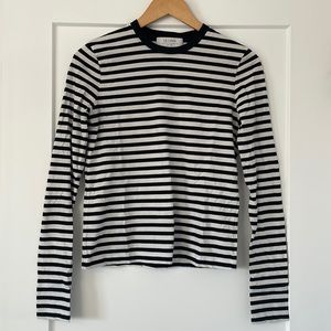 La Ligne Black and white striped long sleeve | 100% cotton